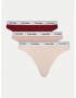 Calvin Klein Thong 3Pack 000QD5209E-PYT, Γυναικεία String Κυλοτάκια σετ 3 τεμ. MULTI COLOUR